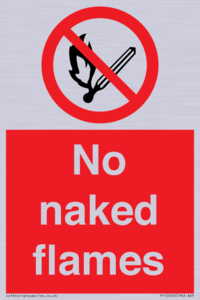 No naked flames